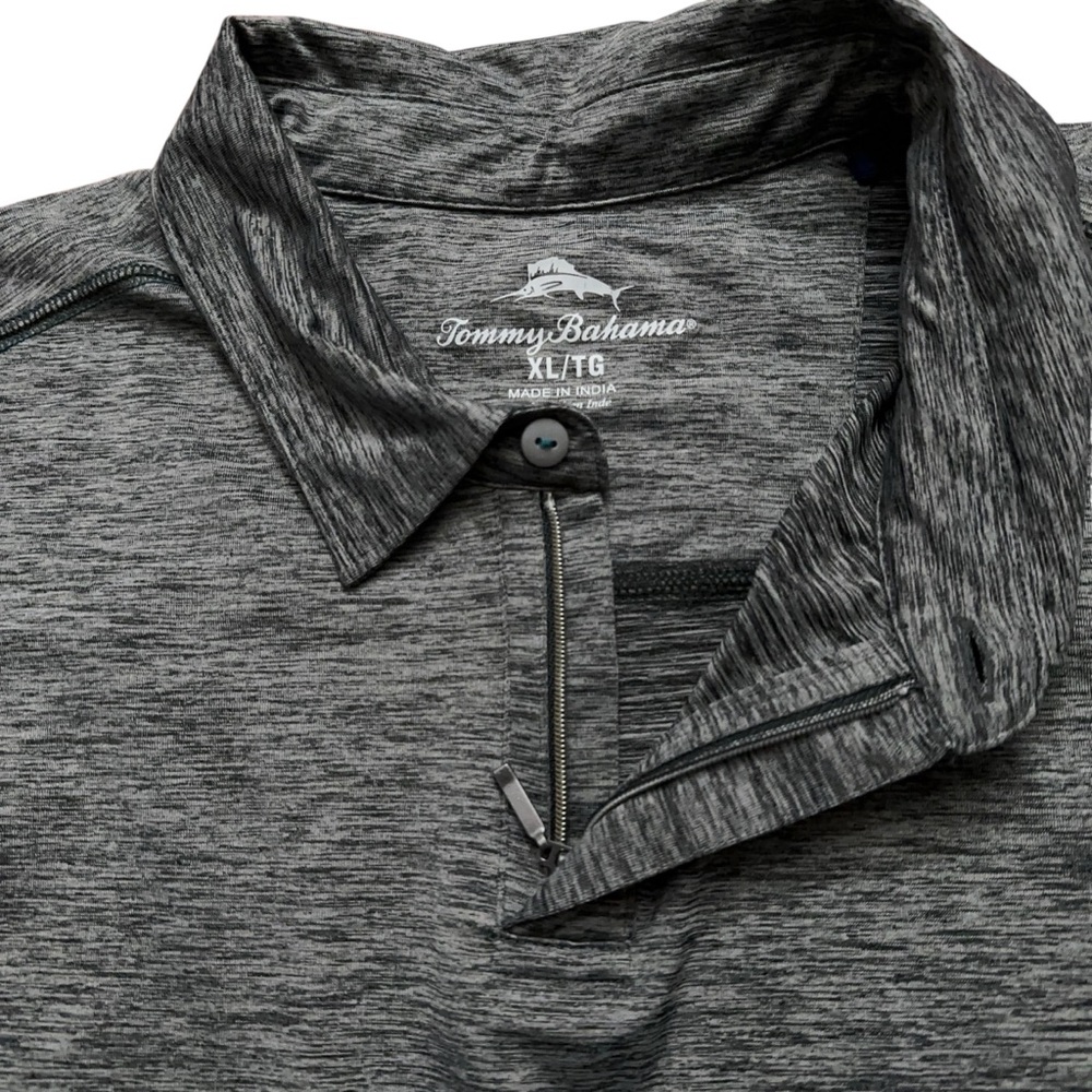 Tommy Bahama Heathered Gray Performance Polo